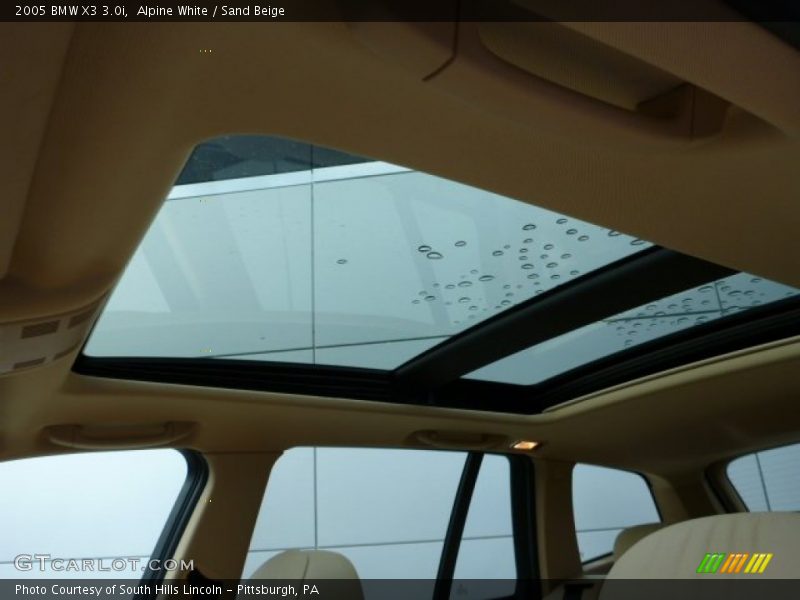 Alpine White / Sand Beige 2005 BMW X3 3.0i
