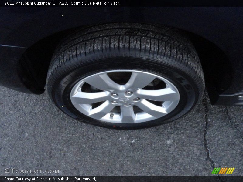Cosmic Blue Metallic / Black 2011 Mitsubishi Outlander GT AWD
