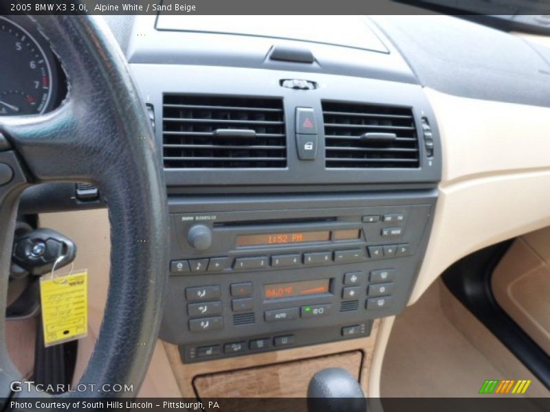 Controls of 2005 X3 3.0i