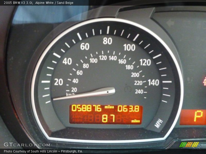 Alpine White / Sand Beige 2005 BMW X3 3.0i