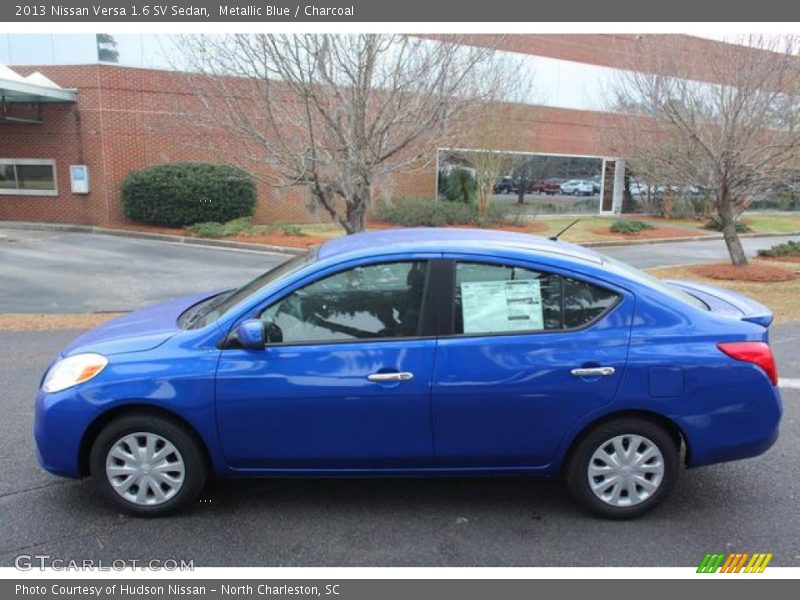 Metallic Blue / Charcoal 2013 Nissan Versa 1.6 SV Sedan