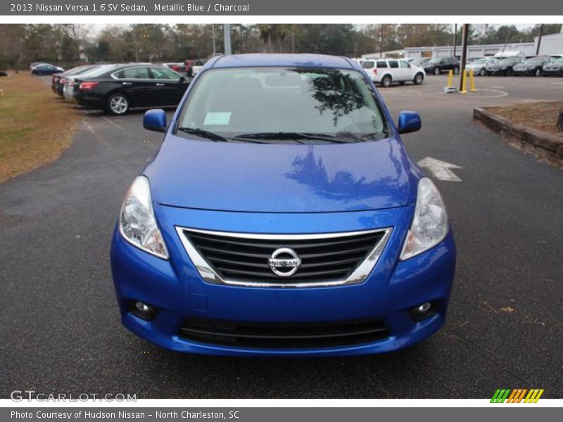 Metallic Blue / Charcoal 2013 Nissan Versa 1.6 SV Sedan