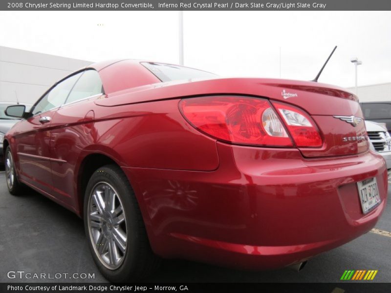 Inferno Red Crystal Pearl / Dark Slate Gray/Light Slate Gray 2008 Chrysler Sebring Limited Hardtop Convertible