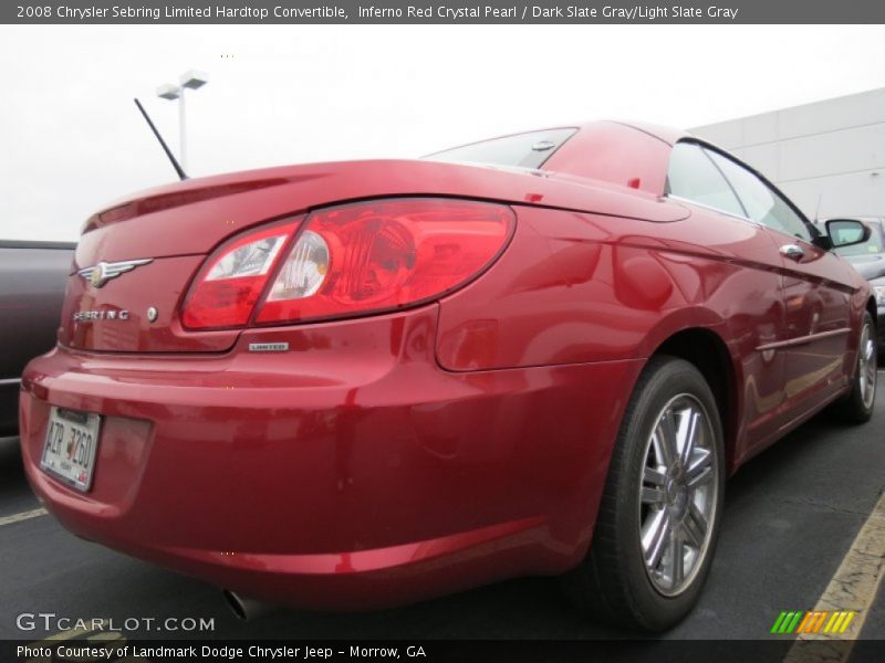 Inferno Red Crystal Pearl / Dark Slate Gray/Light Slate Gray 2008 Chrysler Sebring Limited Hardtop Convertible