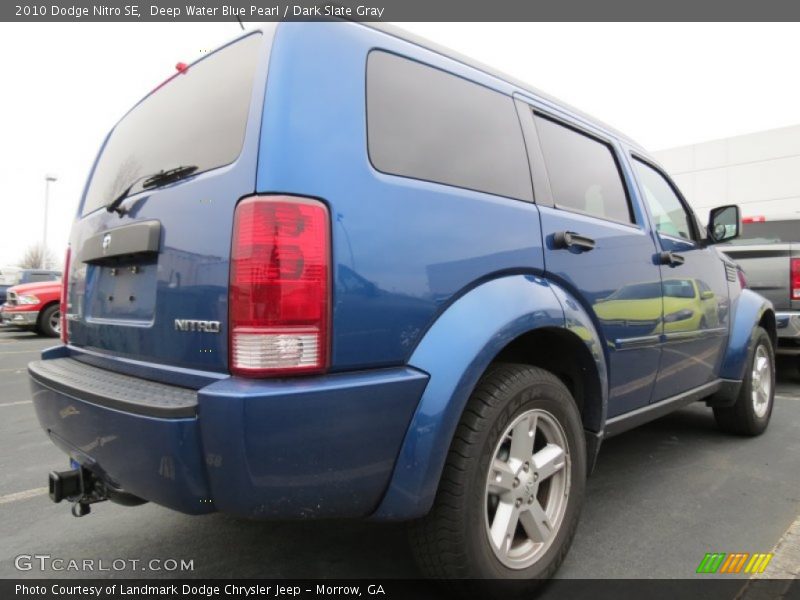 Deep Water Blue Pearl / Dark Slate Gray 2010 Dodge Nitro SE