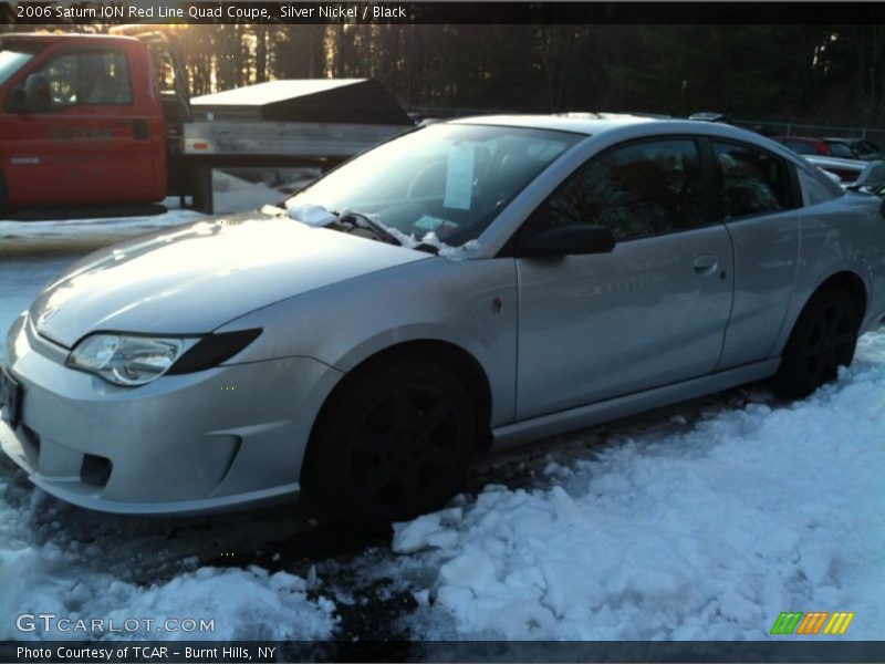 Silver Nickel / Black 2006 Saturn ION Red Line Quad Coupe