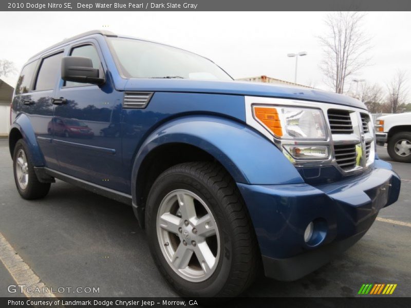 Deep Water Blue Pearl / Dark Slate Gray 2010 Dodge Nitro SE