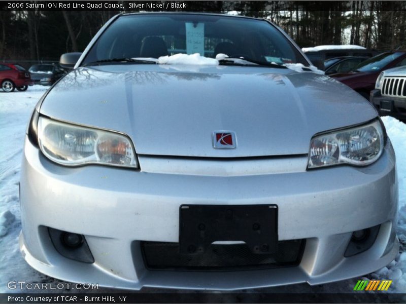 Silver Nickel / Black 2006 Saturn ION Red Line Quad Coupe