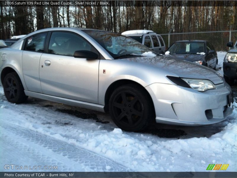 Silver Nickel / Black 2006 Saturn ION Red Line Quad Coupe