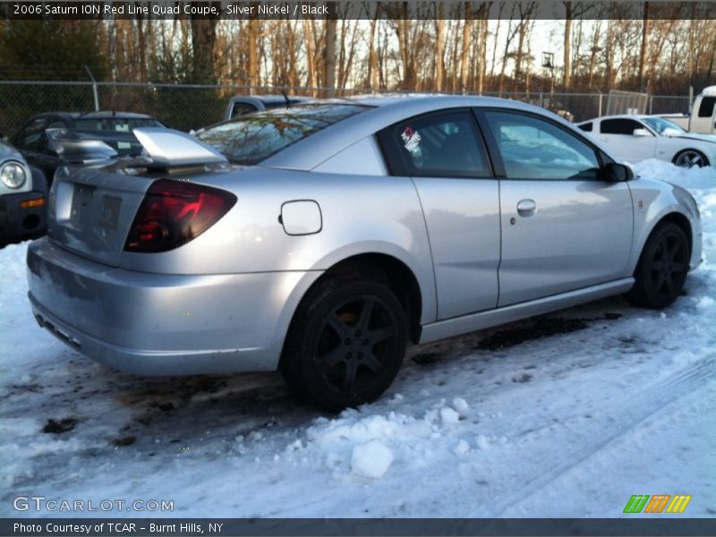 Silver Nickel / Black 2006 Saturn ION Red Line Quad Coupe