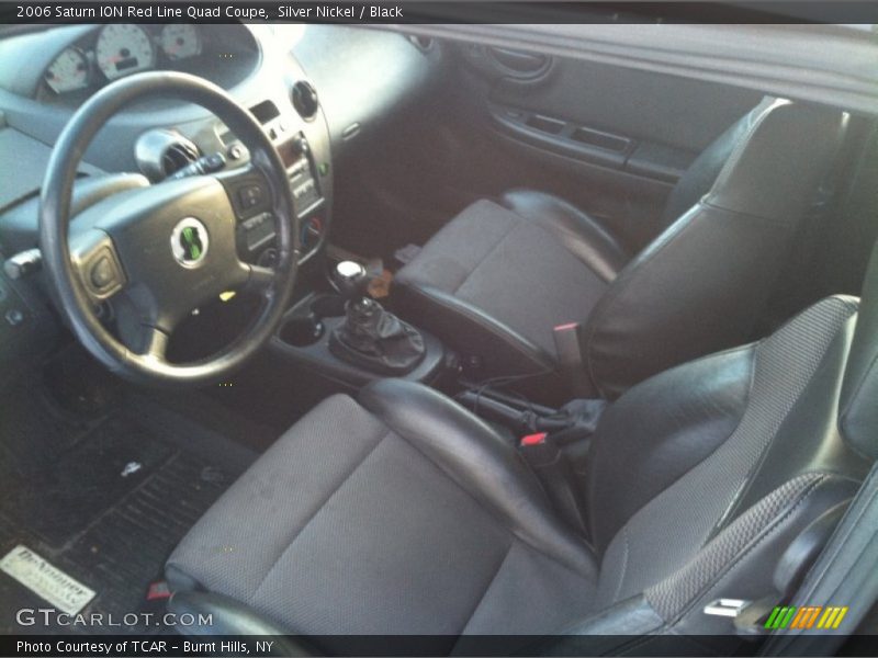 Silver Nickel / Black 2006 Saturn ION Red Line Quad Coupe