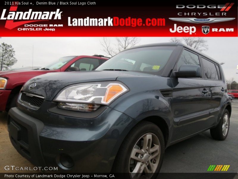 Denim Blue / Black Soul Logo Cloth 2011 Kia Soul +