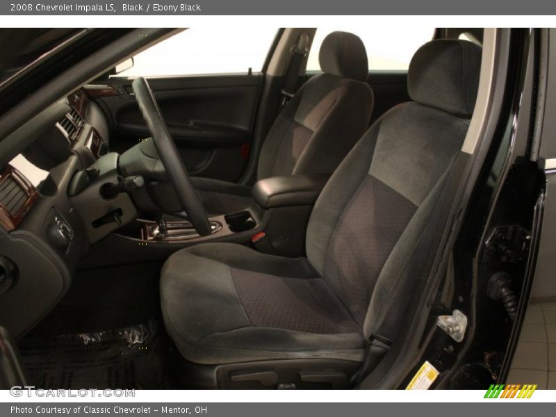 Front Seat of 2008 Impala LS