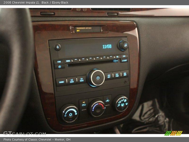 Black / Ebony Black 2008 Chevrolet Impala LS