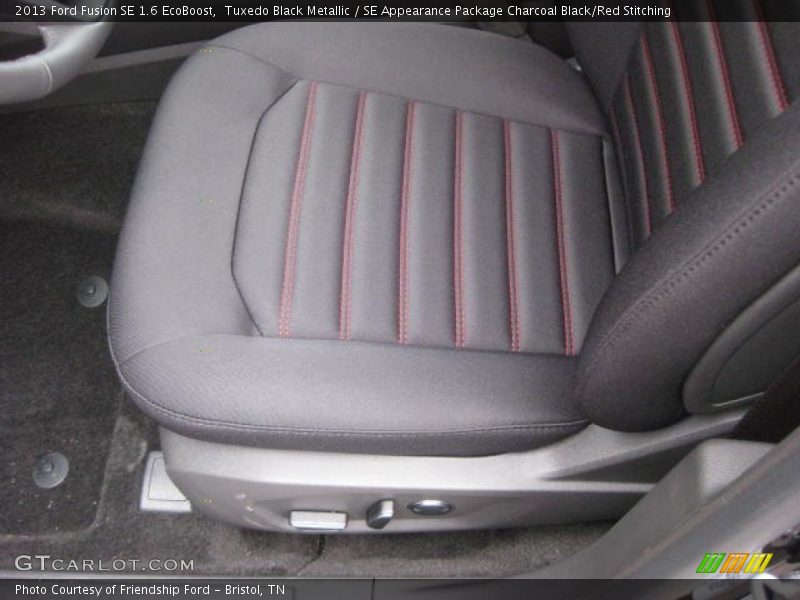 Tuxedo Black Metallic / SE Appearance Package Charcoal Black/Red Stitching 2013 Ford Fusion SE 1.6 EcoBoost