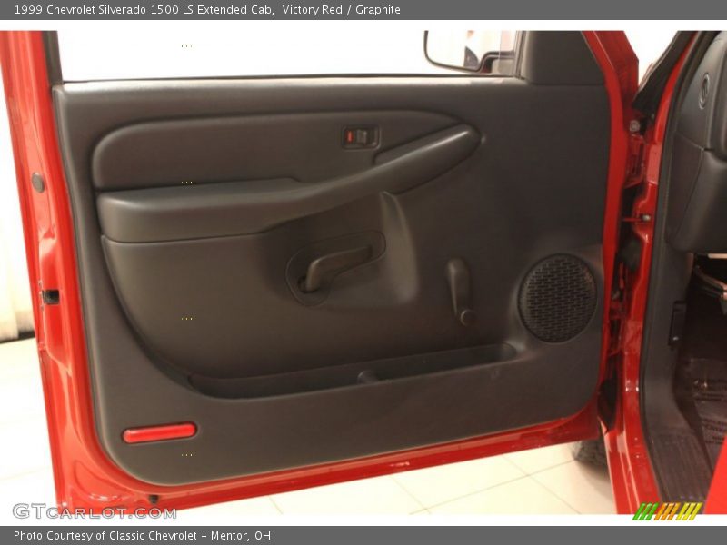 Victory Red / Graphite 1999 Chevrolet Silverado 1500 LS Extended Cab