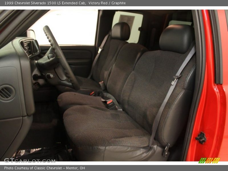 Victory Red / Graphite 1999 Chevrolet Silverado 1500 LS Extended Cab