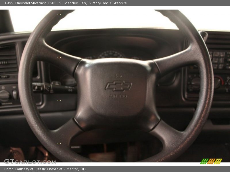 Victory Red / Graphite 1999 Chevrolet Silverado 1500 LS Extended Cab