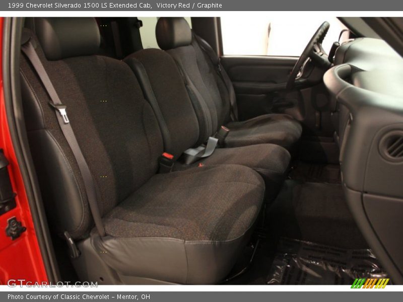 Victory Red / Graphite 1999 Chevrolet Silverado 1500 LS Extended Cab