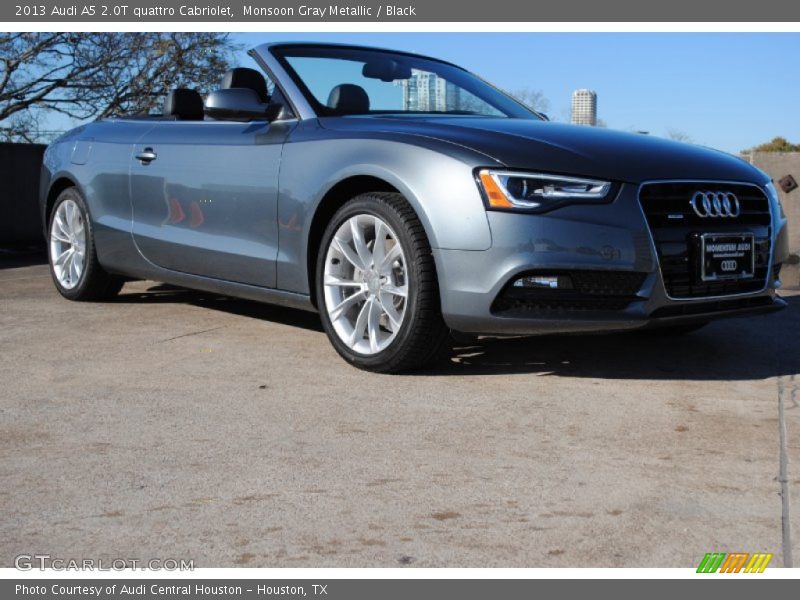 Monsoon Gray Metallic / Black 2013 Audi A5 2.0T quattro Cabriolet