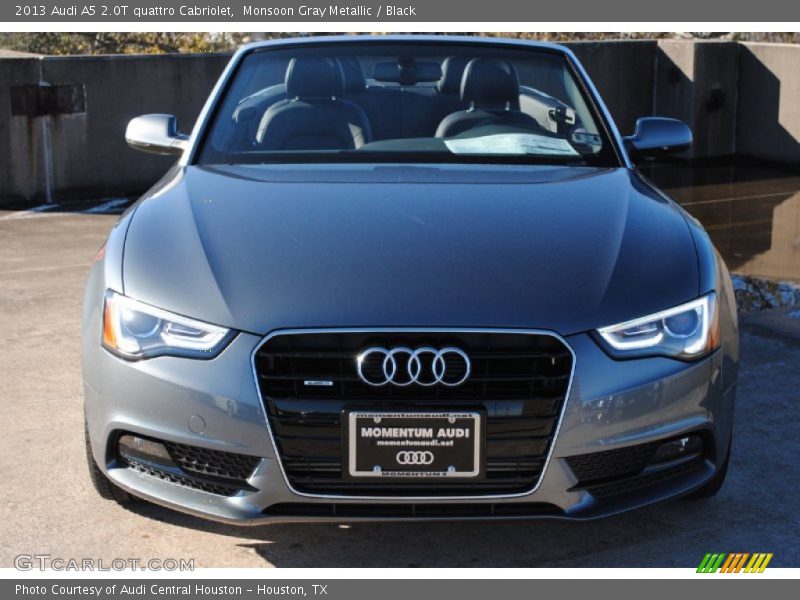 Monsoon Gray Metallic / Black 2013 Audi A5 2.0T quattro Cabriolet