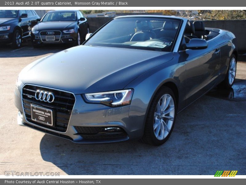 Monsoon Gray Metallic / Black 2013 Audi A5 2.0T quattro Cabriolet