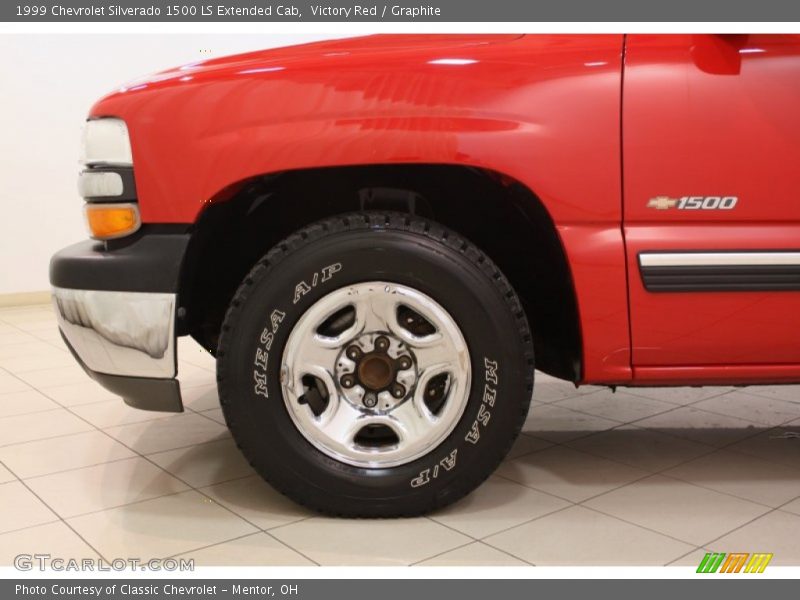 Victory Red / Graphite 1999 Chevrolet Silverado 1500 LS Extended Cab