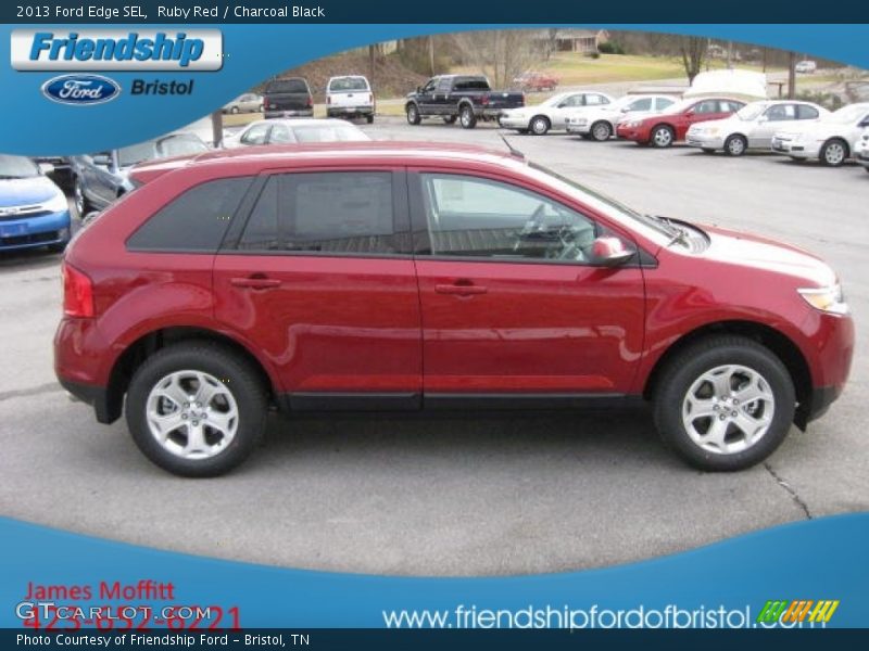 Ruby Red / Charcoal Black 2013 Ford Edge SEL