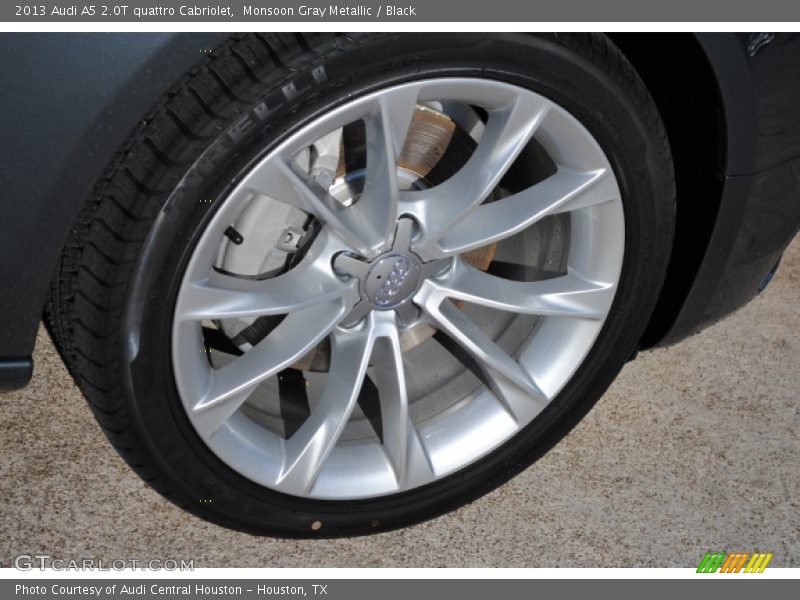 Monsoon Gray Metallic / Black 2013 Audi A5 2.0T quattro Cabriolet