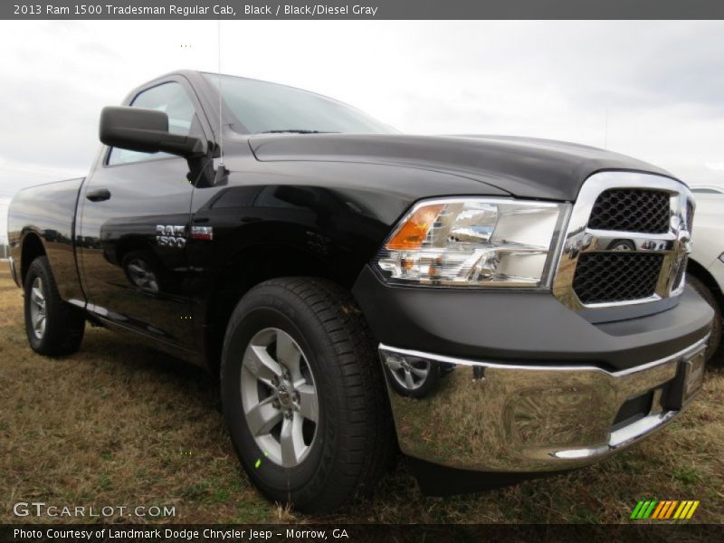 Black / Black/Diesel Gray 2013 Ram 1500 Tradesman Regular Cab