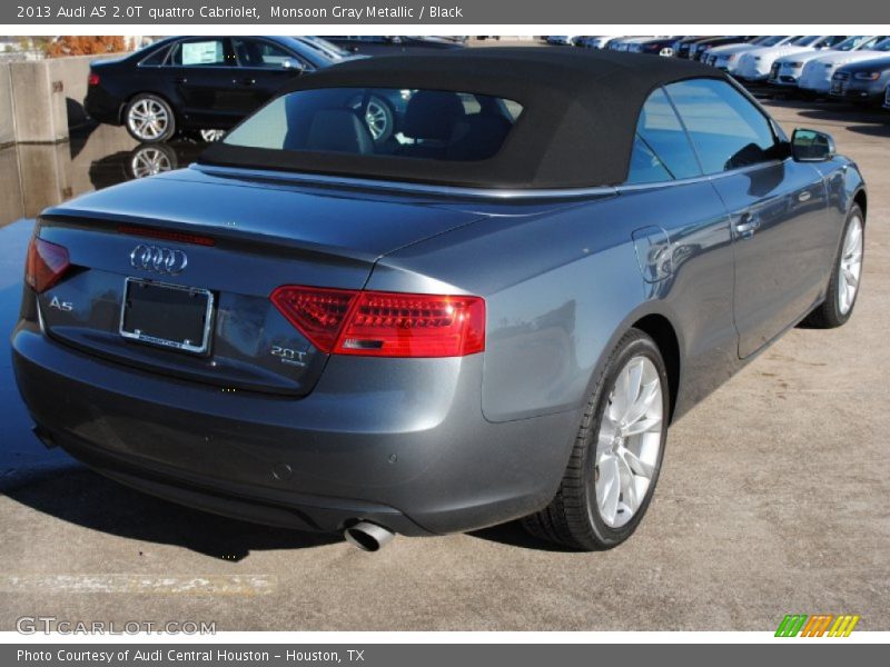 Monsoon Gray Metallic / Black 2013 Audi A5 2.0T quattro Cabriolet