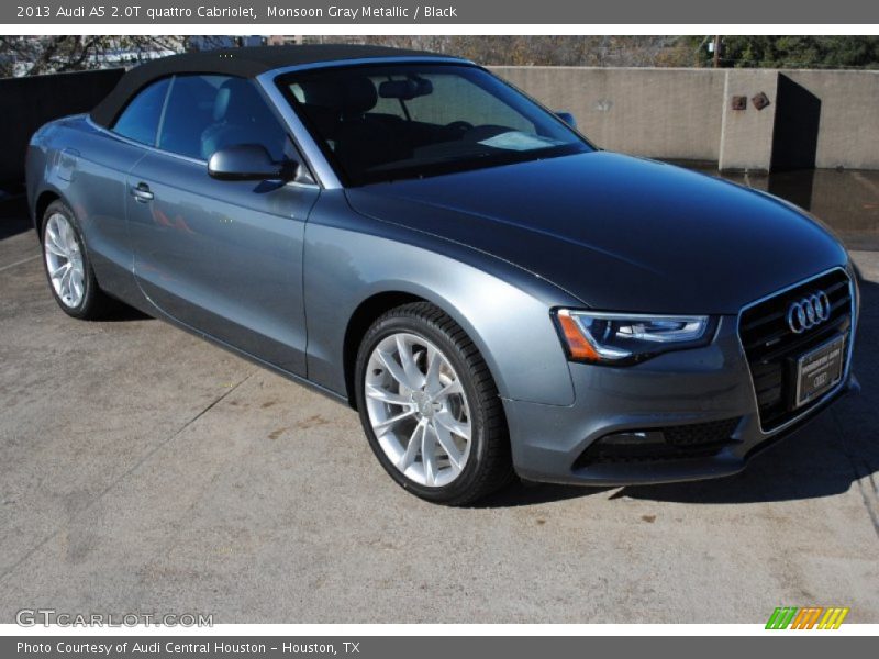 Monsoon Gray Metallic / Black 2013 Audi A5 2.0T quattro Cabriolet