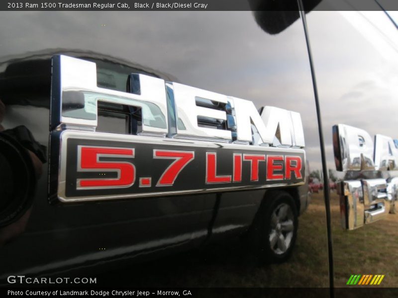 Black / Black/Diesel Gray 2013 Ram 1500 Tradesman Regular Cab