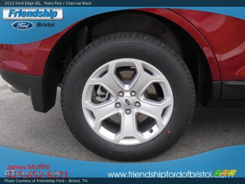 Ruby Red / Charcoal Black 2013 Ford Edge SEL
