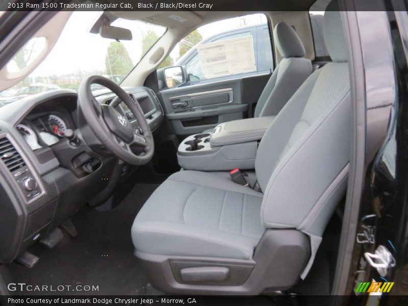 Black / Black/Diesel Gray 2013 Ram 1500 Tradesman Regular Cab