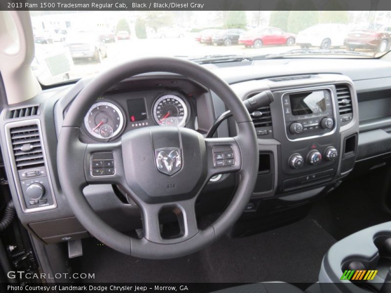 Black / Black/Diesel Gray 2013 Ram 1500 Tradesman Regular Cab