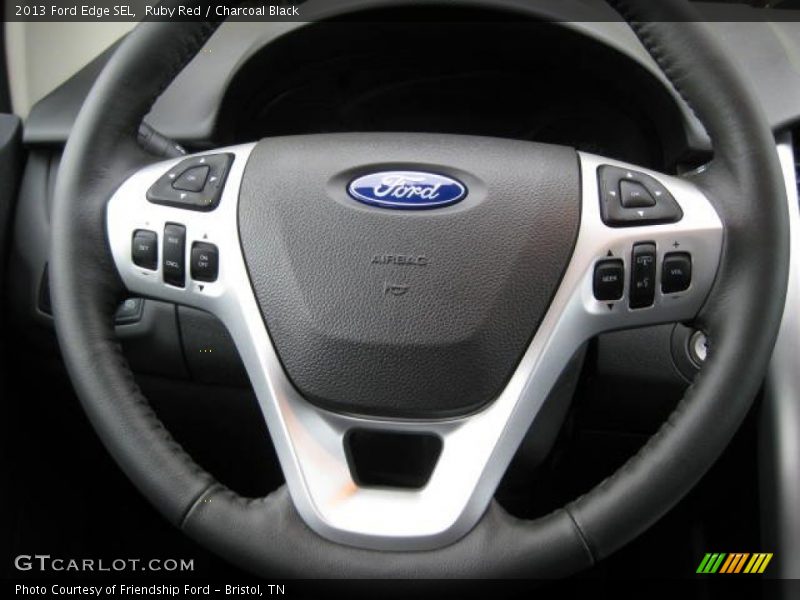 Ruby Red / Charcoal Black 2013 Ford Edge SEL