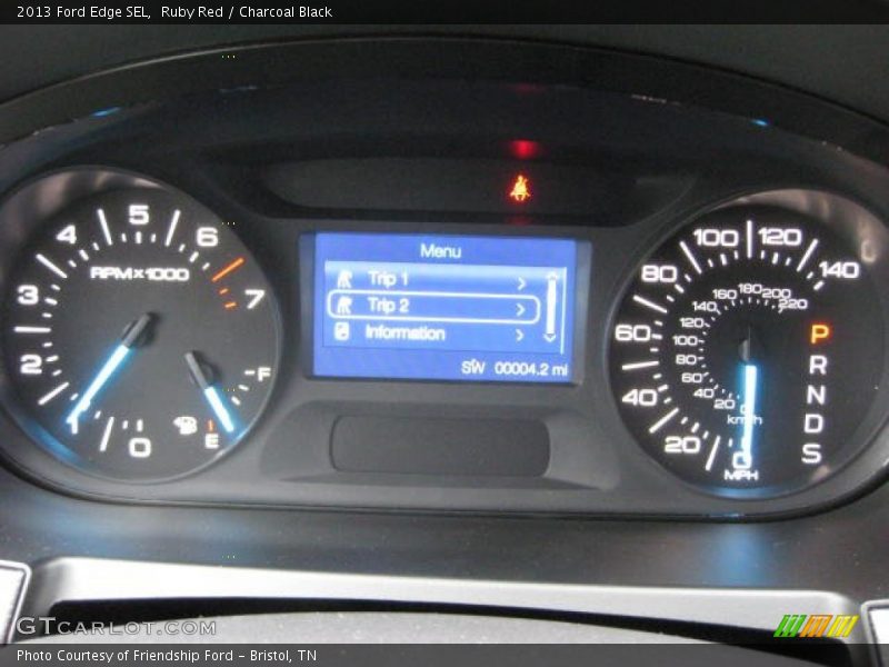 Ruby Red / Charcoal Black 2013 Ford Edge SEL