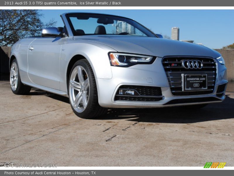 Ice Silver Metallic / Black 2013 Audi S5 3.0 TFSI quattro Convertible