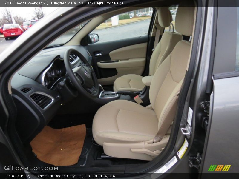 Tungsten Metallic / Black/Light Frost Beige 2013 Dodge Avenger SE