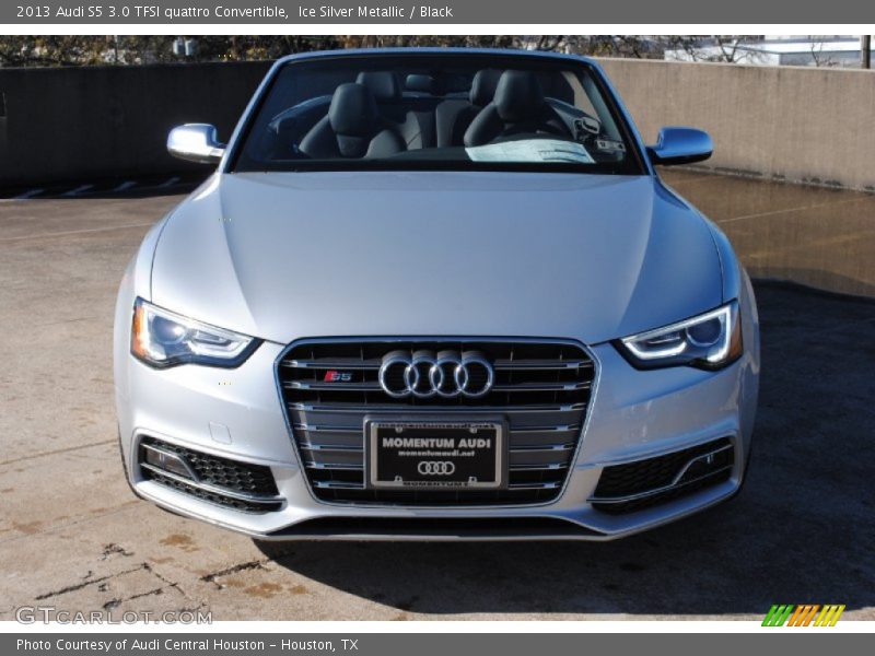 Ice Silver Metallic / Black 2013 Audi S5 3.0 TFSI quattro Convertible