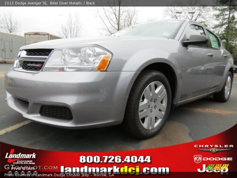 Billet Silver Metallic / Black 2013 Dodge Avenger SE