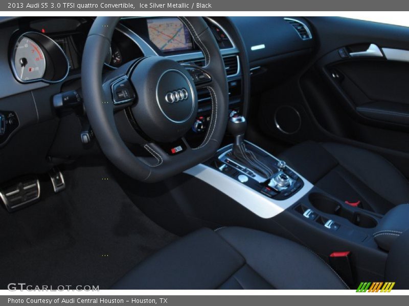 Ice Silver Metallic / Black 2013 Audi S5 3.0 TFSI quattro Convertible