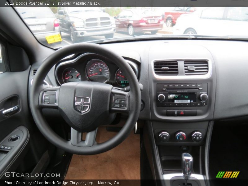 Billet Silver Metallic / Black 2013 Dodge Avenger SE