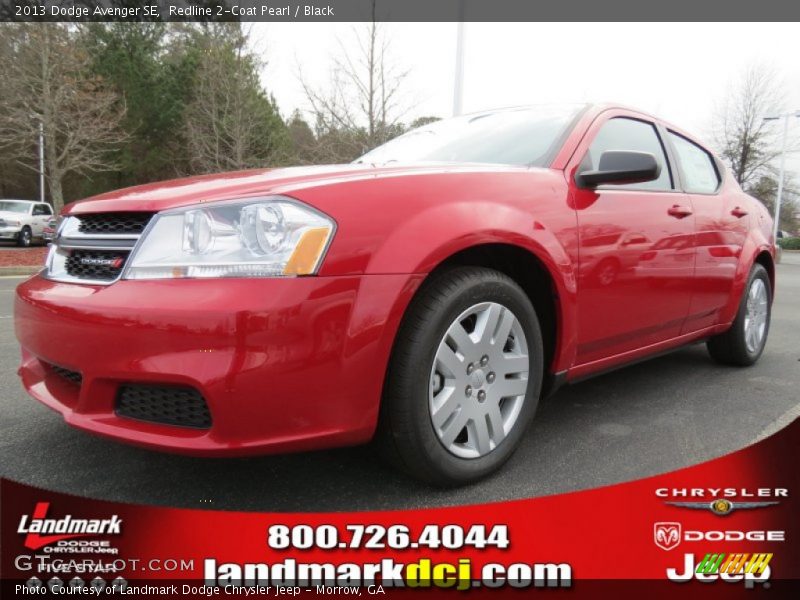 Redline 2-Coat Pearl / Black 2013 Dodge Avenger SE