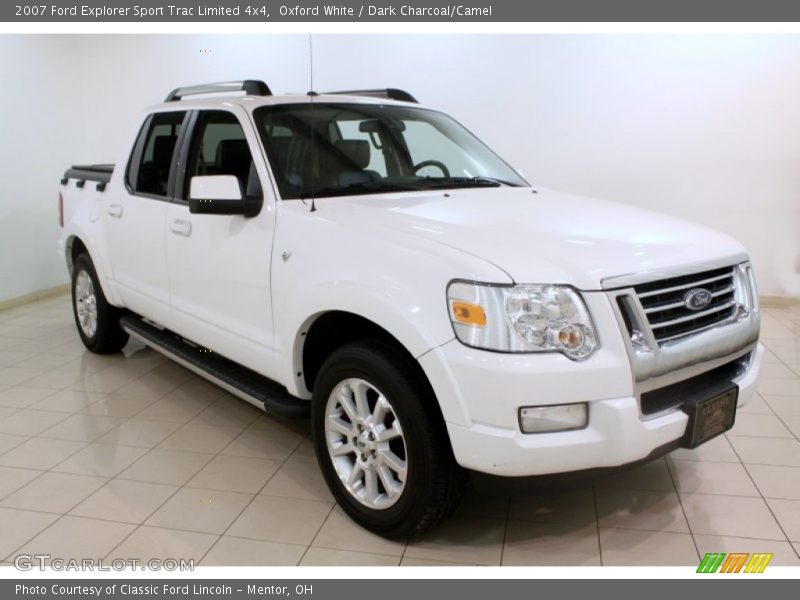 Oxford White / Dark Charcoal/Camel 2007 Ford Explorer Sport Trac Limited 4x4