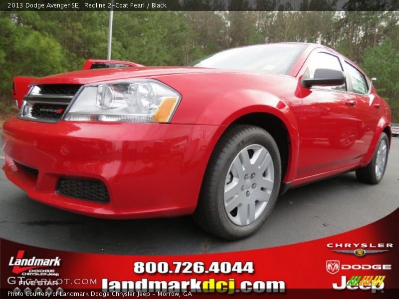 Redline 2-Coat Pearl / Black 2013 Dodge Avenger SE