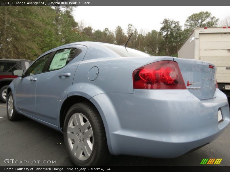 Crystal Blue Pearl / Black 2013 Dodge Avenger SE