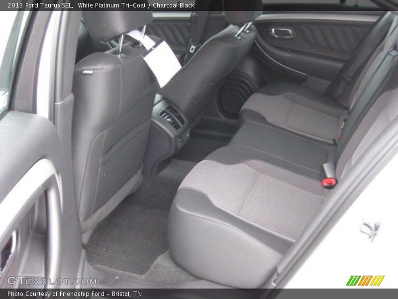 White Platinum Tri-Coat / Charcoal Black 2013 Ford Taurus SEL