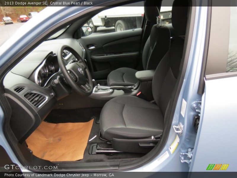 Crystal Blue Pearl / Black 2013 Dodge Avenger SE